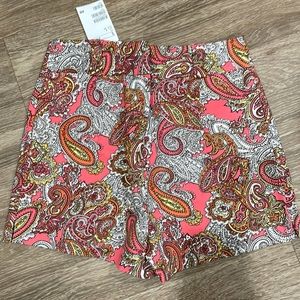 Paisley print shorts
